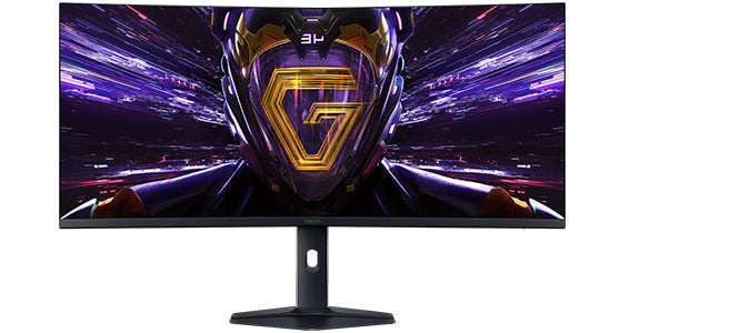 Xiaomi G34WQi 2026 monitor dimensions, adjustable stand and DP 1.4 / HDMI 2.0 ports - Nova Store Ikeja