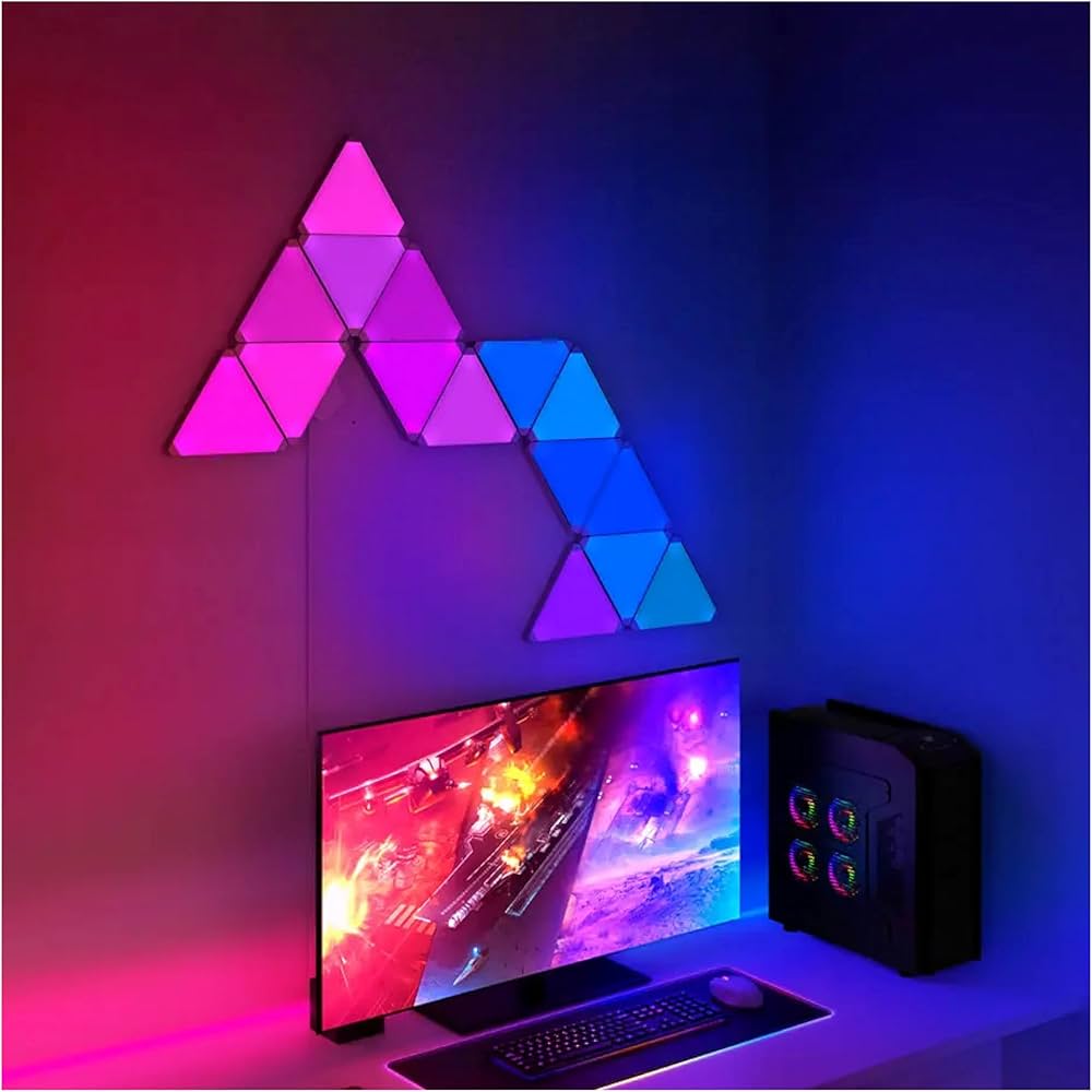 Triangle wall lighting