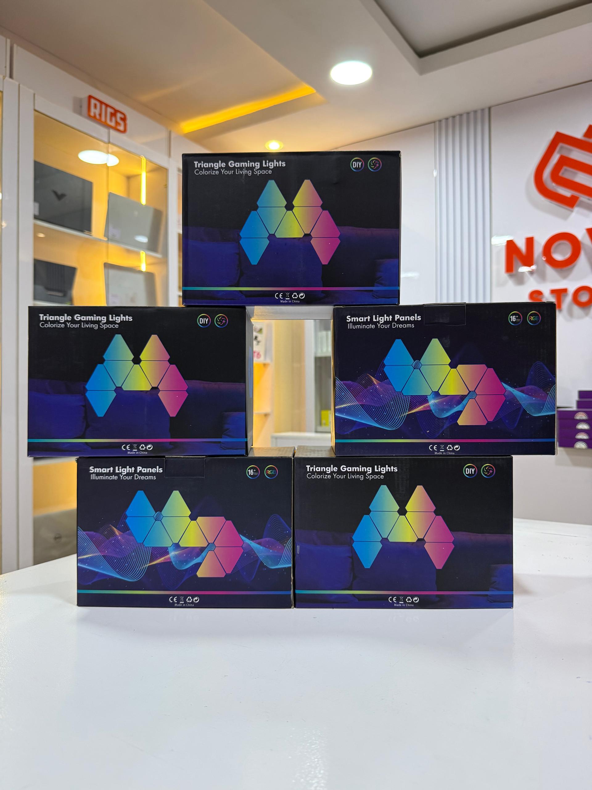 Triangle wall lighting